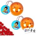 DragonBall Z Dragon Ball Star Candy Tin Star Shaped Candy (2 Pack - Star Number on tin vary) with 2 GosuToys Stickers