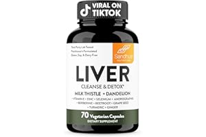 Sandhu's Liver Renew Cleanse Detox, Repair & Support |70 Capsules| 1 Month+ Supply (Pack of 1)| Herbal Supplement for Liver H