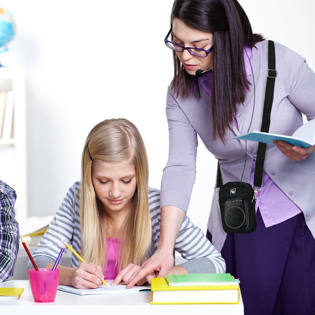 W WINBRIDGE Voice Amplifier Portable Microphone and Speaker Loudspeaker Personal Microphone Speech Amplifier Clip On for Teacher, Elderly,Coaches, Training, Presentation, Tour Guide