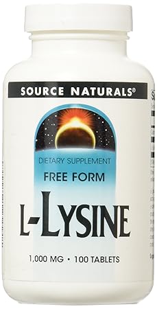 Source Naturals, L-Lysine, 1000mg, 100 Veg. Tabletten