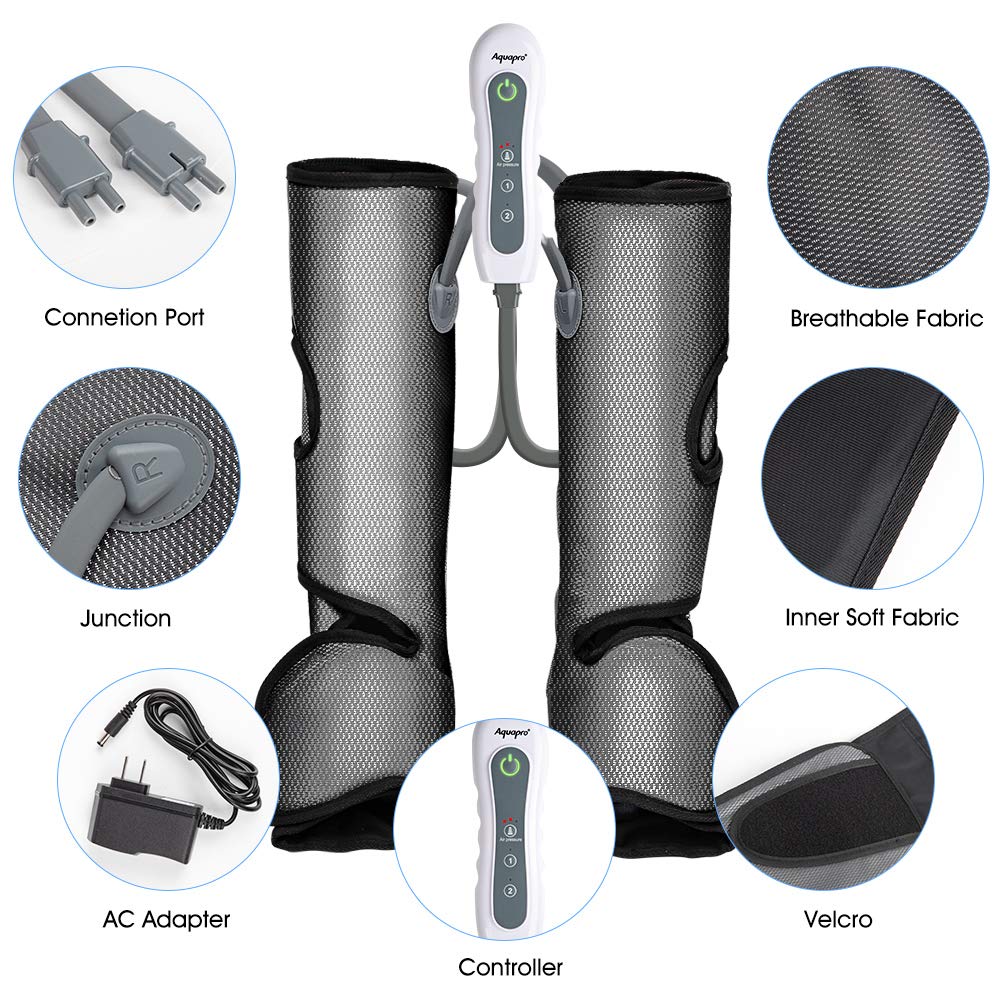 Leg Massager for Circulation, Air Compression Foot Massager for Thighs, Calf, Legs and Feet