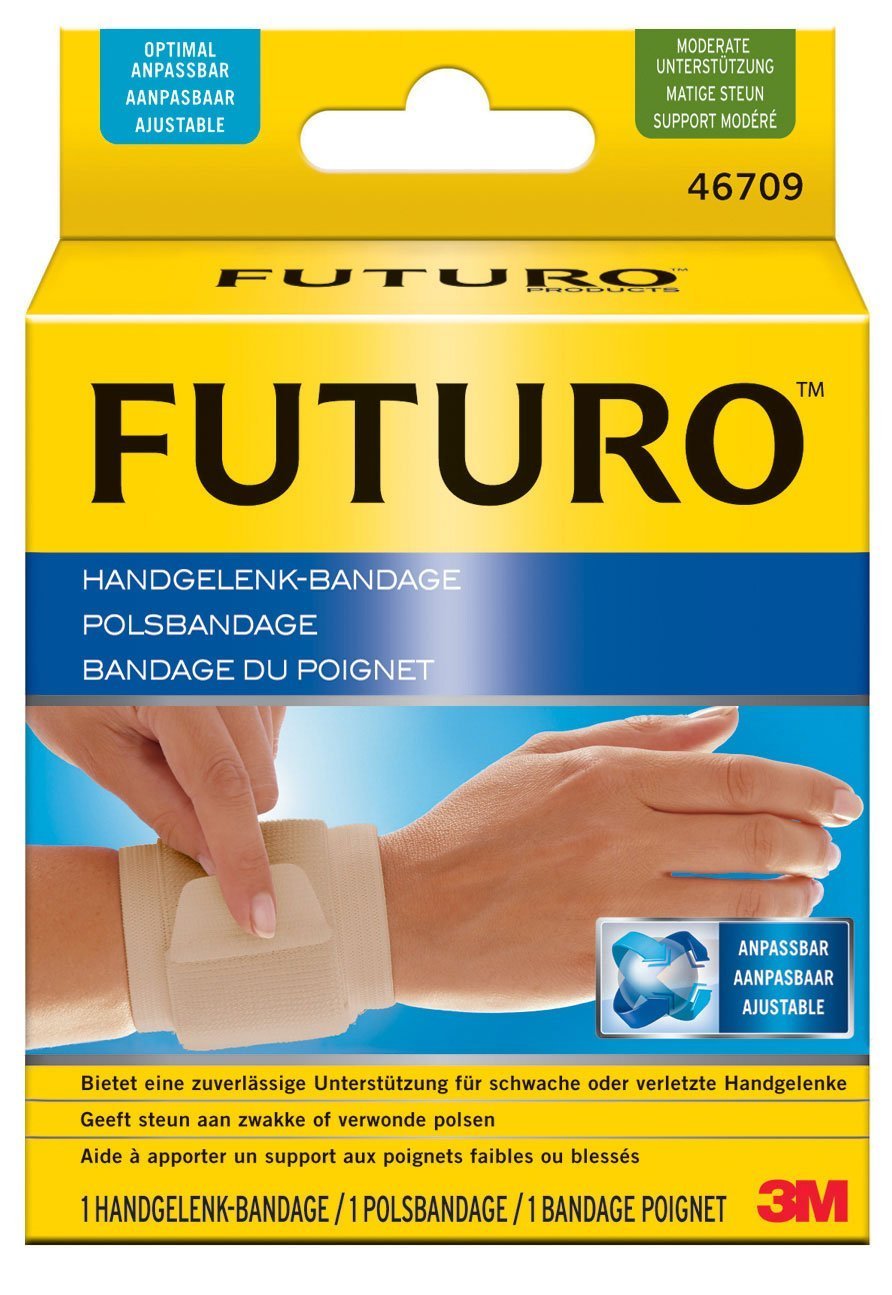 Futuro Classic FUT46709 Wrist Bandage (Can Be Worn on Either Side) 1 Size Fits All