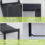 Goodsnetic Expandable Cabinet Shelf 13.8-26 in Black Heavy-Duty 22LBS view 7
