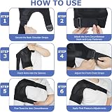 Flow fire Shoulder Support for Men Women Adjustable Brace S/M Left Right view 6