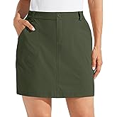 Willit Women's Skorts Golf Casual Skort Skirts UPF 50+ Quick Dry Zip Pockets Outdoor Hiking