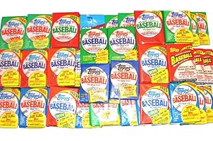 100 OLD VINTAGE TOPPS BASEBALL CARDS ~ SEALED WAX PACKS LOT!