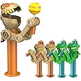 HDLNKAK 4Pcs Lollipop Case, Lollipop Holder, Creative Robot Toy Creative Design, Dinosaur Shape Holder, Fun Gift for Kid Over 3 Year(Without Candy)