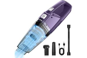 Bossdan Handheld Vacuum Cordless – Car Vac Portable with 8KPA & Multi Accessories & Low Noise, Lightweight Hand Held Vacuum Cordless Rechargeable for Car/Home/Dust/Pet Hair, Mine Portable Vacuum