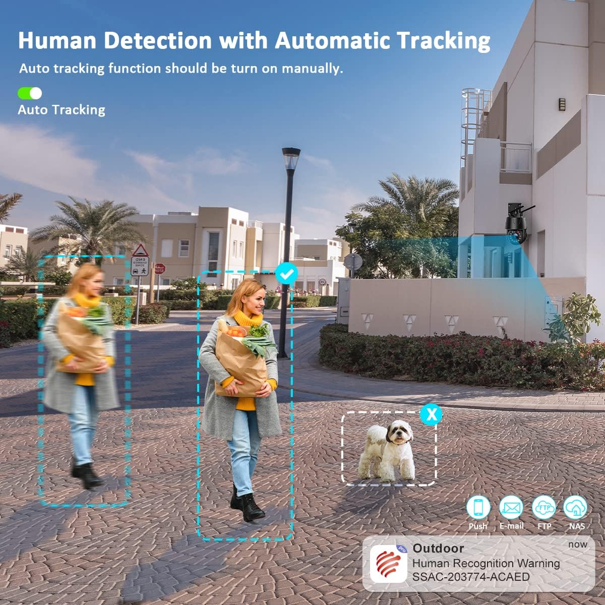 Ctronics camera showing broad compatibility with iOS, Android, Windows, and Mac OS devices.
