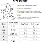 BEAUTYZOO Non-slip Dog Socks 2 Pairs Small to Large Senior Dogs view 2