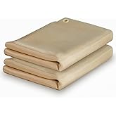 YESWELDER Heavy Duty Fiberglass Welding Blanket，2 Pack 4 x 6ft Fireproof Insulation Blanket，1/3”(8mm) Thickened Weld Cover with Grommets，Thermal Resistant Insulation Welding Curtain Mat Grill