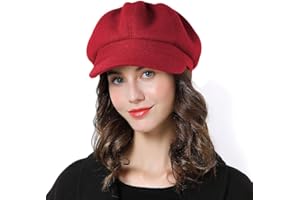 Sumolux Women Beret Newsboy Hat French Wool Cap Classic Autumn Spring Winter