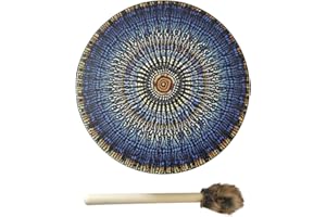 Hztyyier Shaman Drum Tree of Life Decoration Handmade Wooden Drum Symbol of Siberian Drum Spiritual Music Other Garden Decoration Supplies