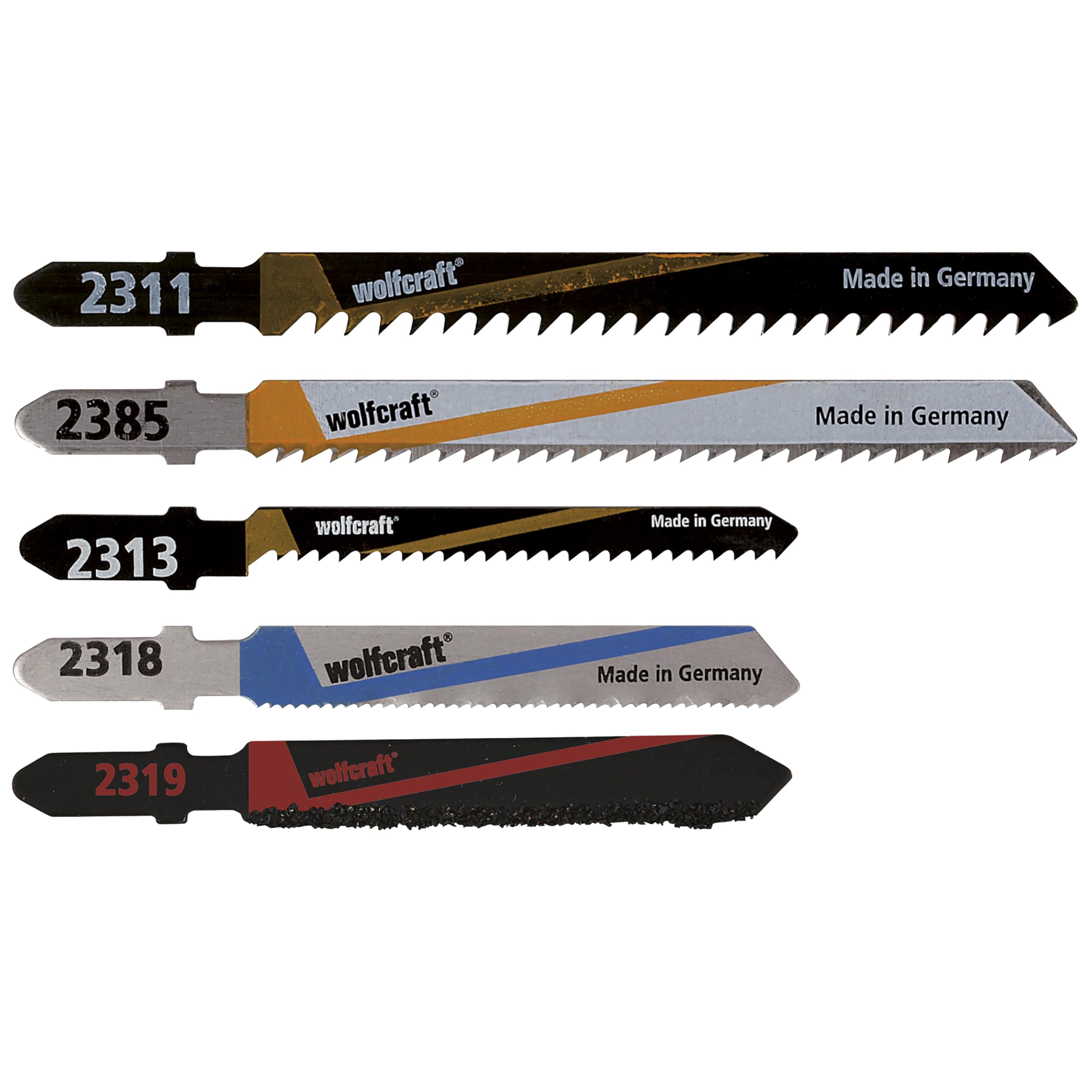 wolfcraft Jigsaw Blade Interior Building Project Set, 5 Pcs., T-shank I 2688000