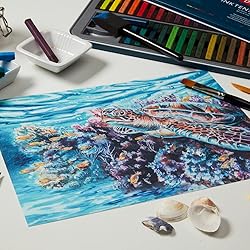Derwent Inktense Blocks 72 Tin, Set of 72, 8mm