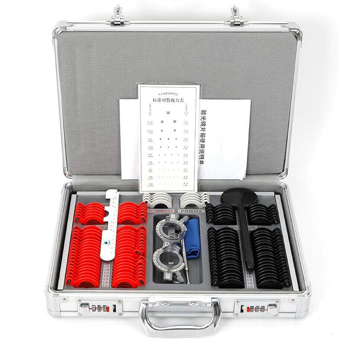Optometry Optical Trial Lens Full Kits Plastic Rim 104PCS