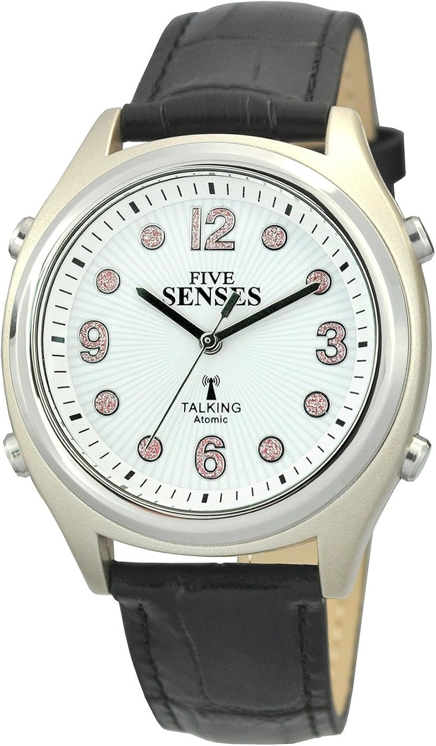 SAtomic Talking Watch Sets Itself Senses Women's Crystal