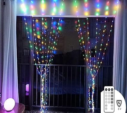 Christmas Tree Lights Connectable 3x3m Led White Light Curtain