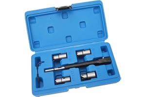5pcs Injector Seat Cutter Cleaner Diesel Tool Rugged Practical with Hexagonal Spanner for CDI Engines