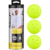 JOOLA HC-40 Hardcourt Pickleball Balls with Storage Tube - USAP Approved Balls for Tournament Play - Durable Pickleballs for Indoor Play &amp; Outdoor Courts