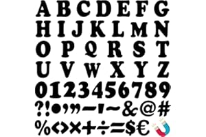 Engrowtic 152 Pcs Magnetic Letters and Numbers Set 2'' Fridge Magnetic Alphabet Letters Kit for Toddlers Kids Whiteboard Classroom Educational Tool Home Learning(Black Classic)