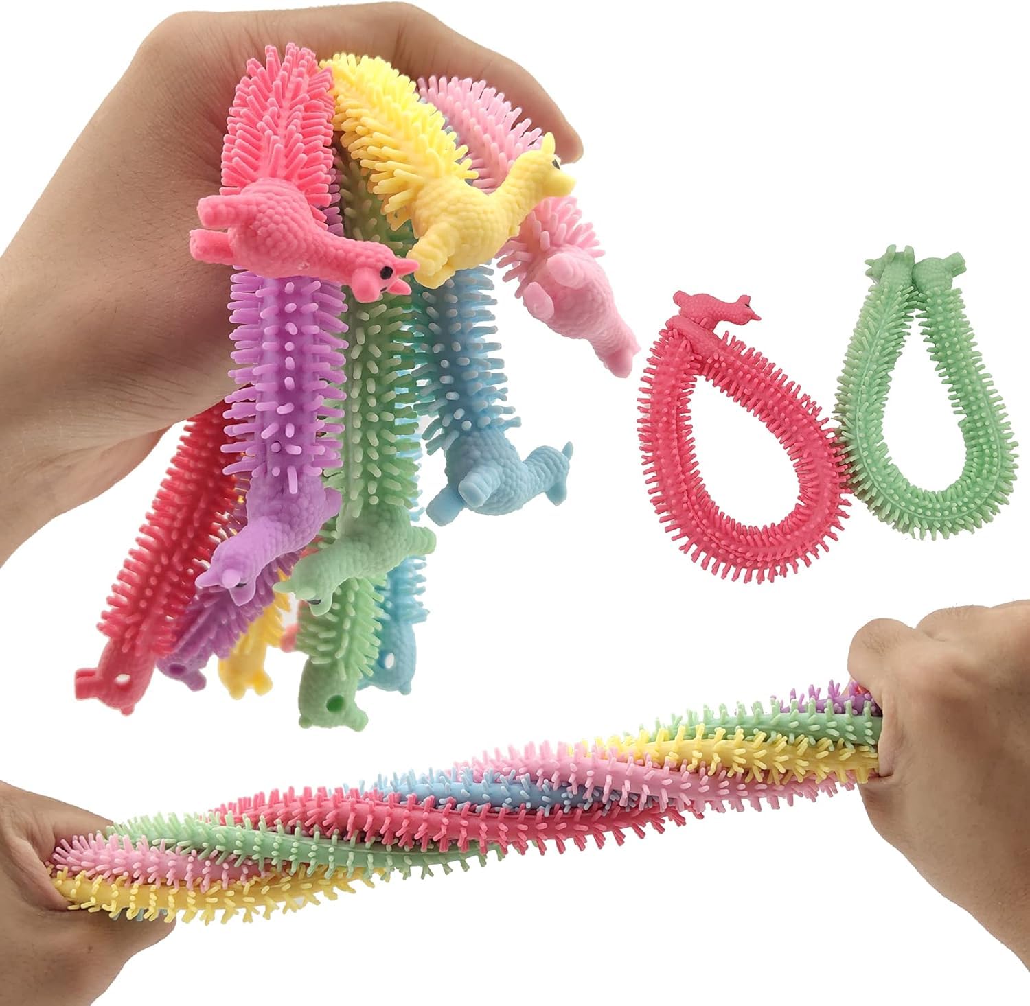 Zayin Stretchy Fidget Alpaca Noodles String Toy,Unique Sensory ADHD Sensory Toys Good for Kids and Adults with ADD,ADHD,OCD or Autism(Alpaca)