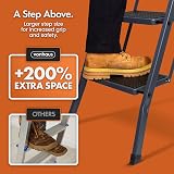 VonHaus 4 Step Ladder – 150kg Capacity, Foldable Steel Step Stool view 7