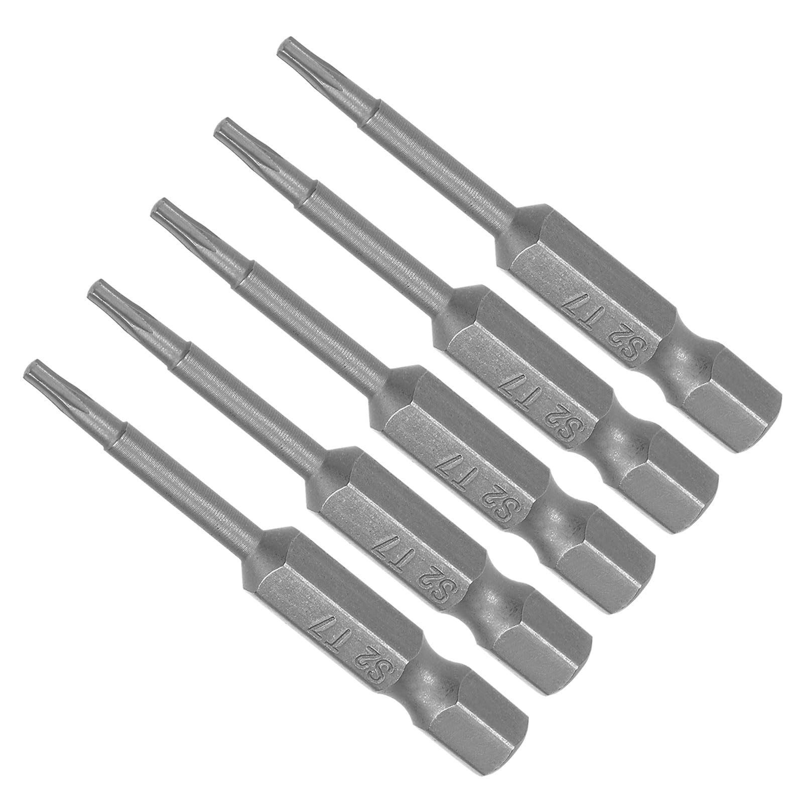 CoCud T7 Torx Head Screwdriver Bit, 2" Long 1/4 Inch Hex Shank, S2 Steel Magnetic Drill Bit Screw Driver - (Applications: for Repair Work), 5-Pieces
