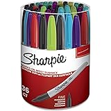 Sharpie Pennarelli Indelebili Punta Fine - Scatola Da 12 Colori Nero - Foto 7