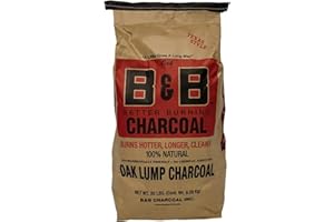 B&B BETTER BURNING CHARCOAL B&B Charcoal Oak Lump Charcoal, Flavor Oak, 20 lbs.