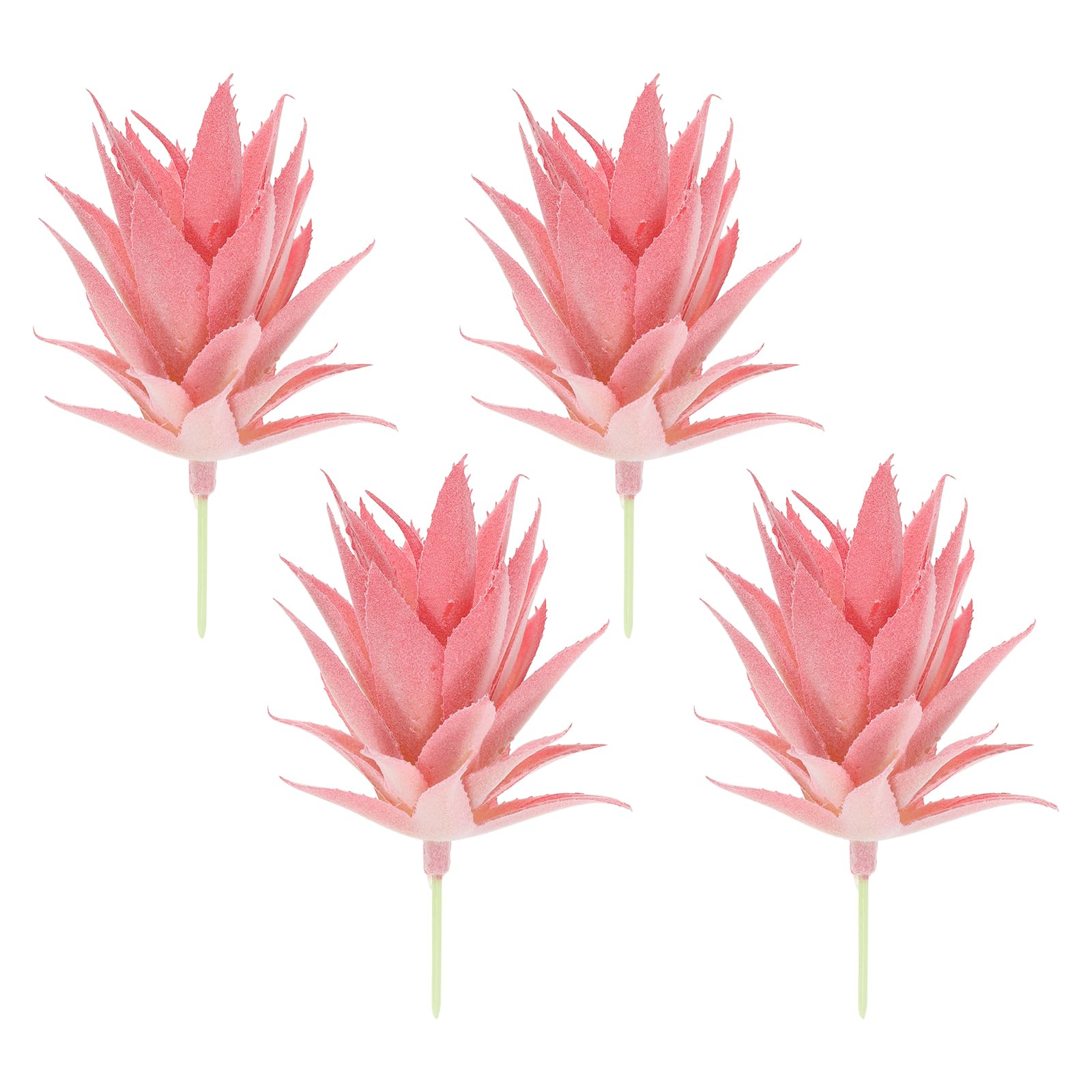 PATIKIL Small Artificial Succulents Plants, 4 Pack Unpotted Faux Succulent Picks Fake Succulent for Home Landscape Decoration, Pink