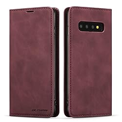 QLTYPRI Samsung Galaxy S10 Plus Case, Premium PU
