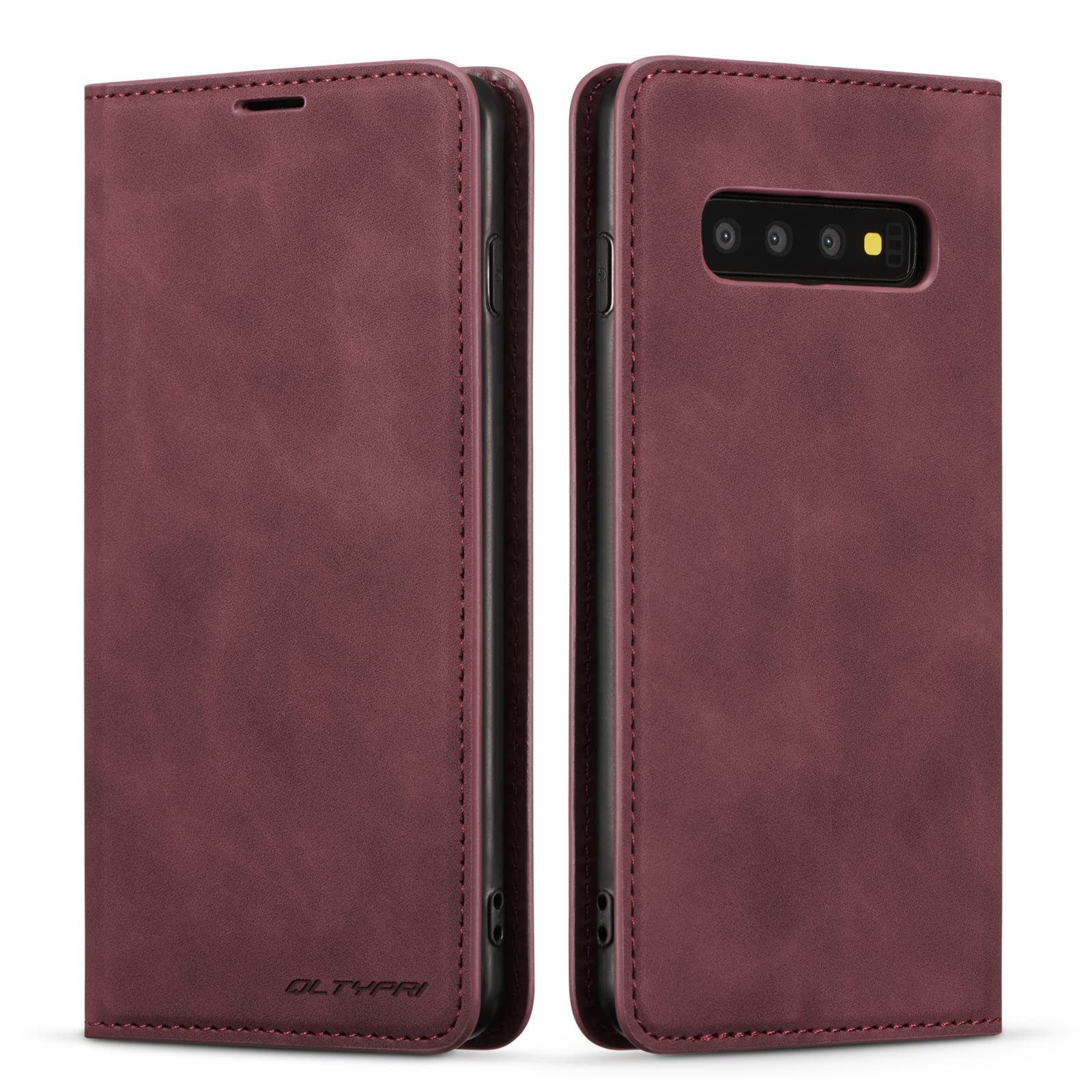QLTYPRI Samsung Galaxy S10 Plus Case, Premium PU