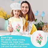 Bouiexye Kids Apron and Chef Hat Set Adjustable with 2 Pockets White view 4