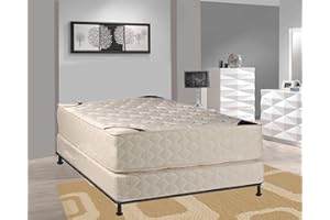 Spinal Solution 14-Inch Firm Double Sided Tight top Innerspring Mattress and 8" Wood Fully Assembled Traditional Box Spring/Foundation Set, King