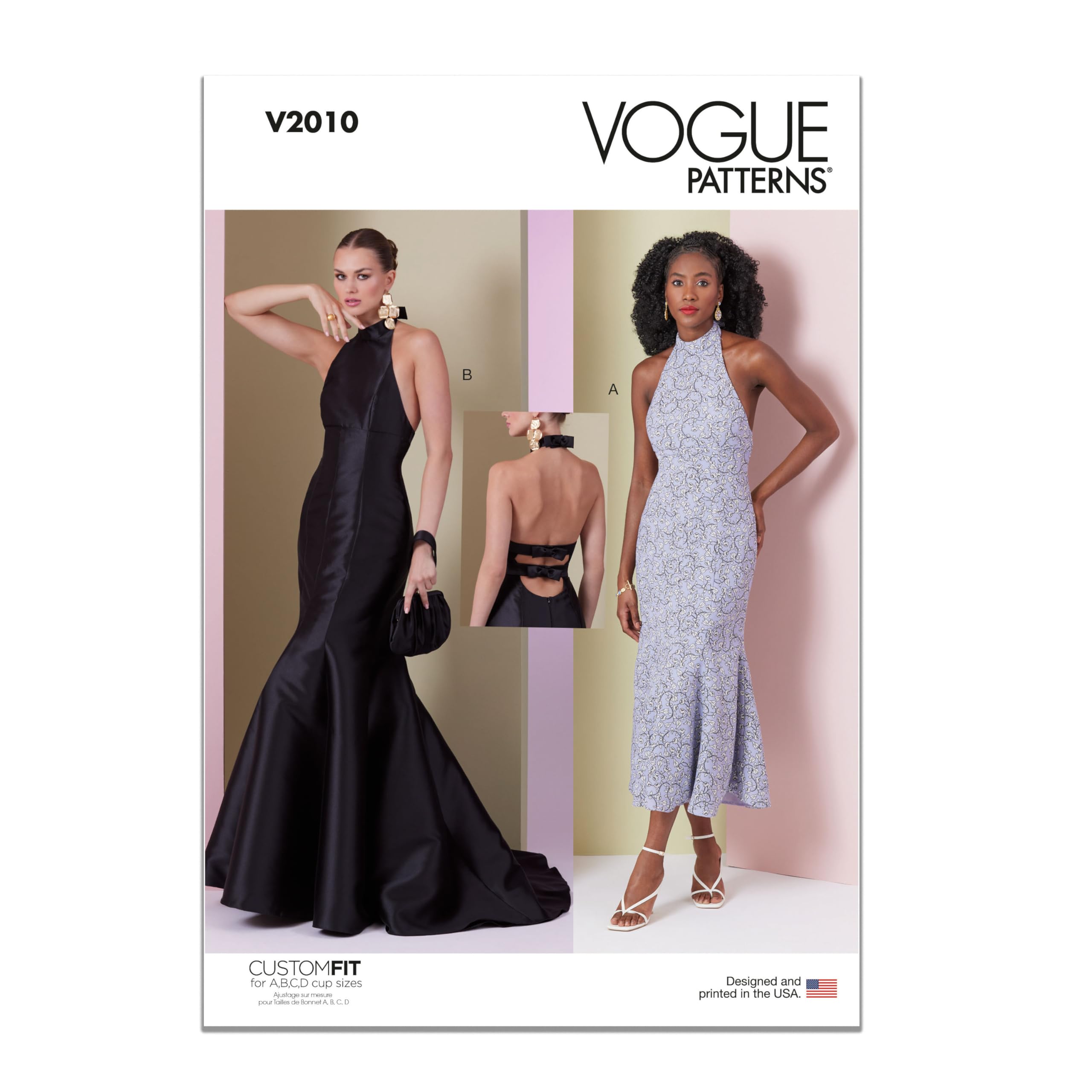 Vogue V2010U5 Misses' Dress in Two Lengths U5 (16-18-20-22-24)