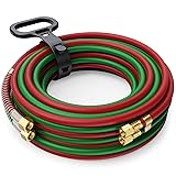 ARCCAPTAIN Oxygen Acetylene Hose, 1/4" x 50 FT with