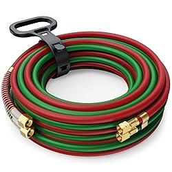 ARCCAPTAIN Oxygen Acetylene Hose, 1/4" x 50 FT with
