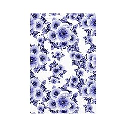 Abstract Blue White Flower 1 Gang Light Swich Cover