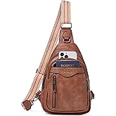 cakang Womens Sling Bag Crossbody Bags for Women Vegan Leather Sling Backpack Daypack Fanny Pack Crossbody Purse Travel