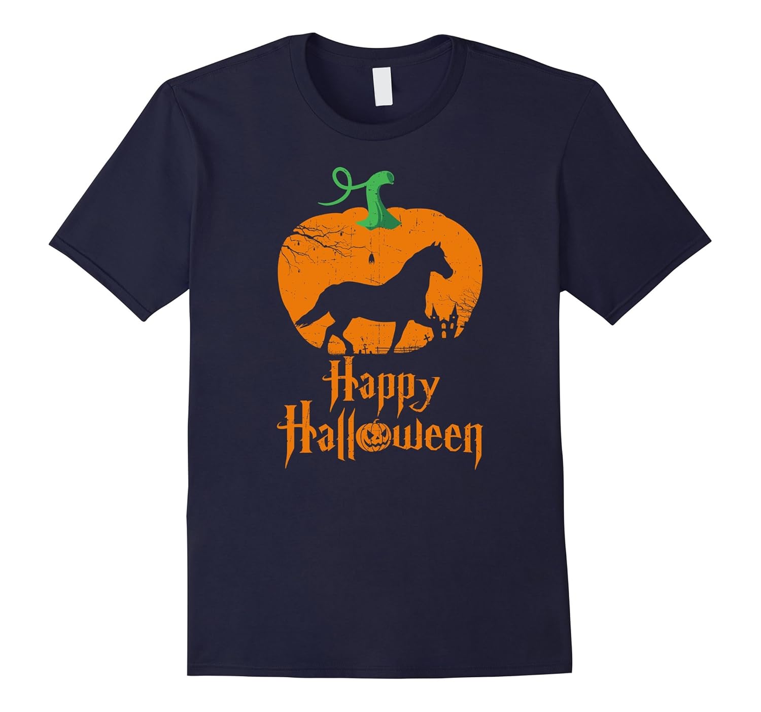 HORSES Halloween T-shirt-T-Shirt