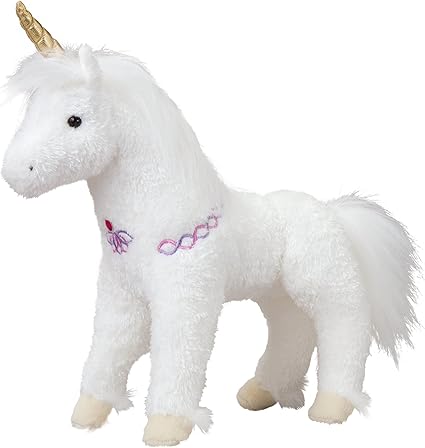 white stuffed unicorn