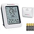 ThermoPro TP60B Digital Hygrometer Indoor Outdoor Thermometer Wireless Temperature and Humidity Gauge Monitor Room Thermomete