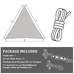 Shade&Beyond Triangle Sun Shade Sail