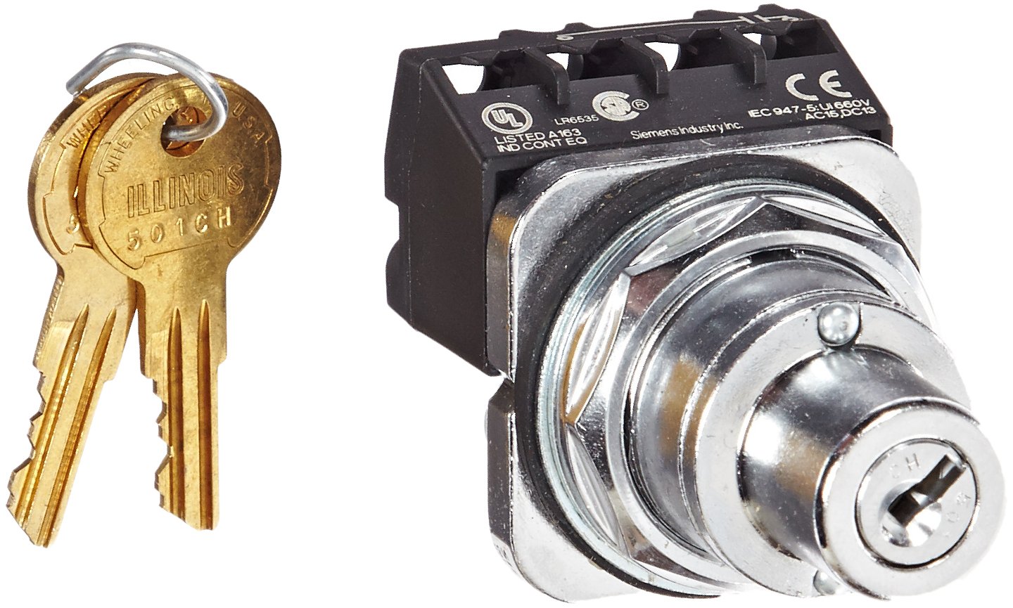 Momentary Spring Return From Right Operation 1no Contact Blocks Water And Oil Tight 2 Positions Siemens 52sc6axk1 Heavy Duty Key Operated Selector Switch Unit Key Removable In Left Position A Cam Controls