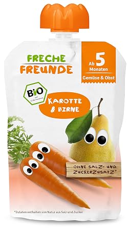 Freche Freunde Bio Beikost Quetschie Karotte Birne Babynahrung
