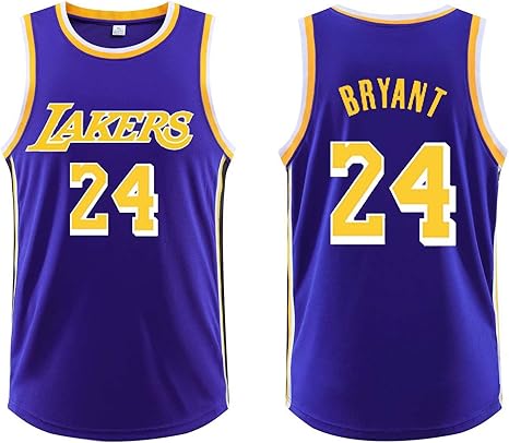 Amazon Co Jp 新しいバスケットボールスターバスケットボールユニフォームワンピースシャツレイカーズブラックマンバ24ウォリアーズケルトジャージスポーツフィットネスノースリーブバスケットボールユニフォーム S レイカーズパープル24 ホーム キッチン