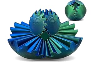 KOXUKY Gear Ball - 3D Printed Gear Ball Spin Ball Gear Sphere, The Steampunk Whirling Wonder Fidget Toy, Multi-Functional Gear Ball Cube Fidget Toy, Perfect for Stress and Anxiety Relaxin Desk Toy