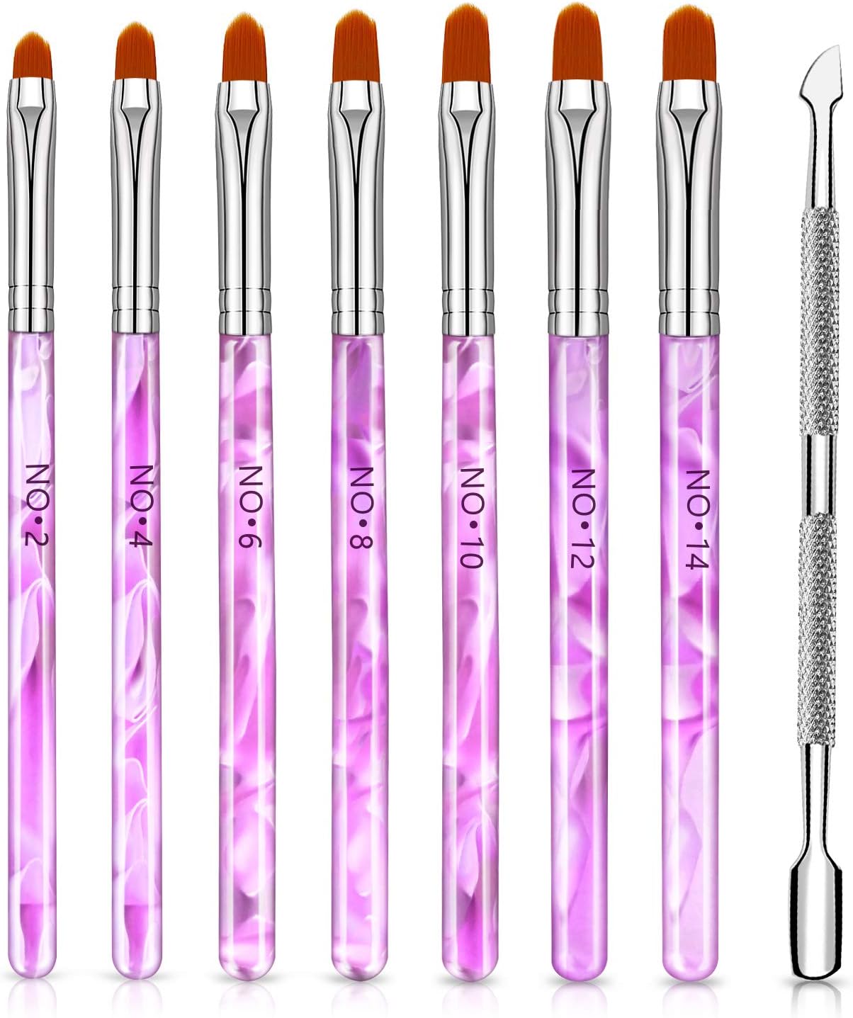 set di pennelli in acrilico per unghie