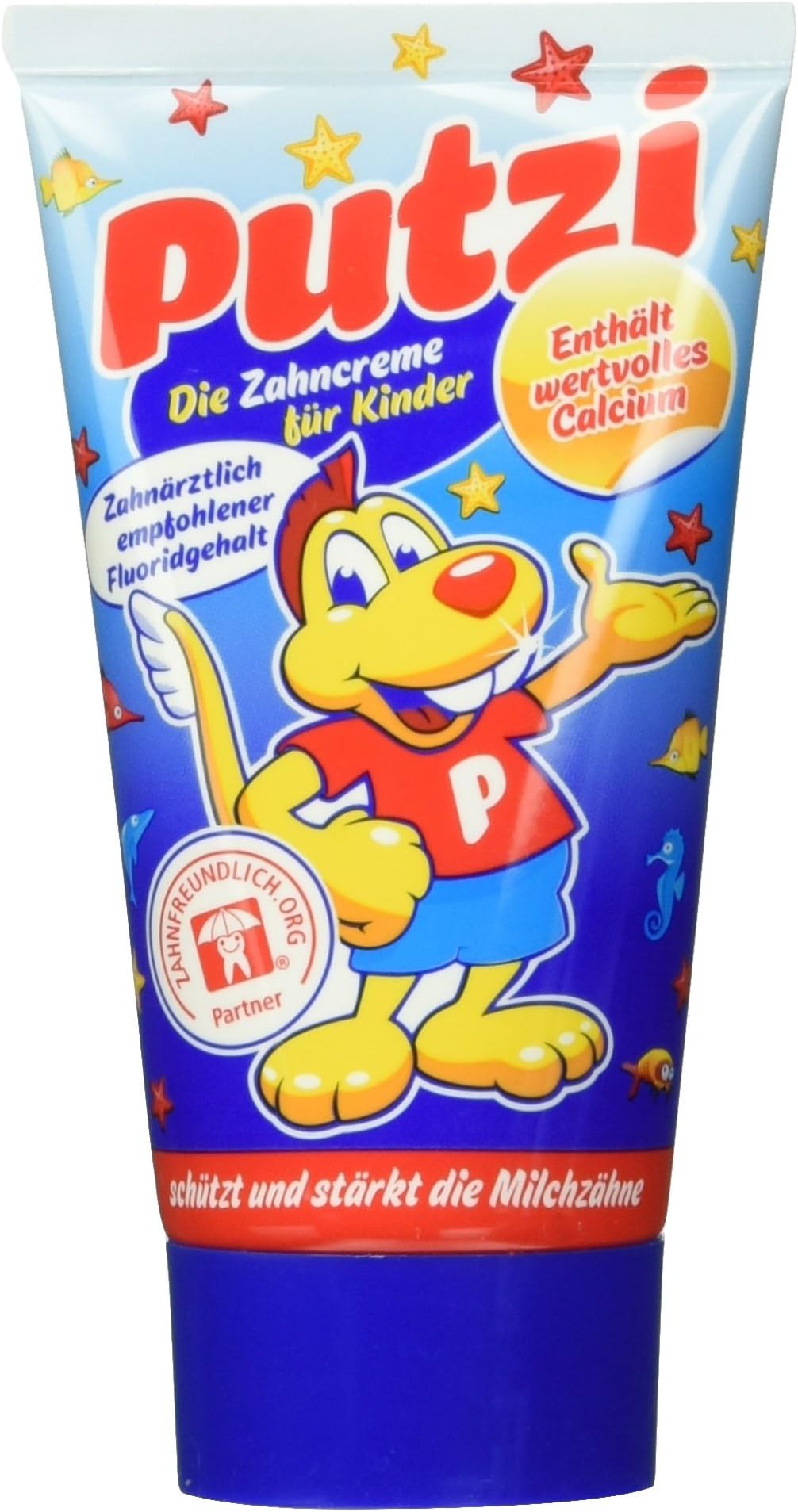 PUTZI Babies Kids Children Low Fluoride Calcium-Added mixberry Toothpaste 50ml